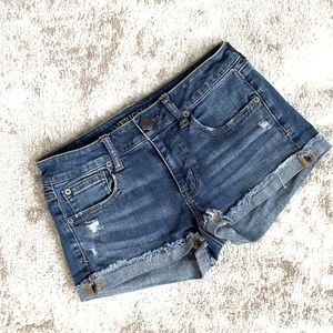 American Eagle Distressed Denim Shorts (2)